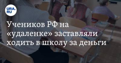Учеников РФ на «удаленке» заставляли ходить в школу за деньги