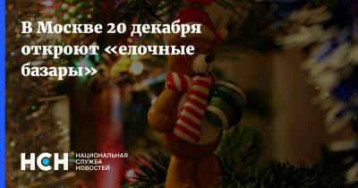 В Москве 20 декабря откроют «елочные базары»