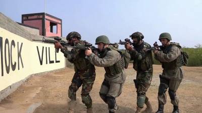 Российские и пакистанские спецназовцы на совместных учениях освободили город от условных террористов