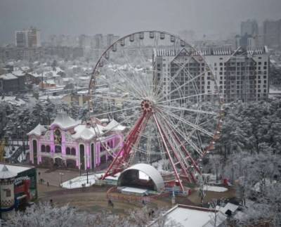 Первый снег выпал в Украине (ФОТО, ВИДЕО)