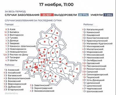 COVID-19 в Ростовской области: данные на 17 ноября