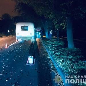 В Вознесеновском районе Запорожья автобус насмерть сбил пешехода. Фото