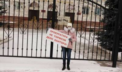 Пострадавшие от уфимского ростовщика Кантора вышли на пикет к прокуратуре Башкирии