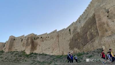 Сильный дождь разрушил часть стены Дербентской крепости – памятника ЮНЕСКО (ФОТО)