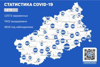 Из 26 районов Тверской области доставили пациентов с коронавирусом