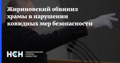 Жириновский обвинил храмы в нарушении ковидных мер безопасности