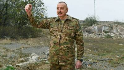 Алиев заявил о давлении на Баку во время эскалации в Карабахе