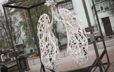 "Легені, які говорять": у центрі Києва установили інтерактивну скульптуру