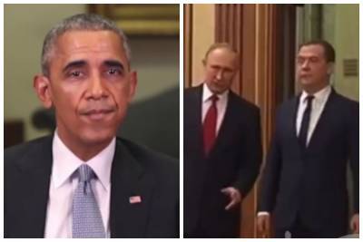 Обама высказал все, что думает о Медведеве и Путине: "Один - стиляга, а второй - уличный босс"