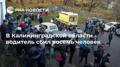 В Калининградской области водитель сбил восемь человек