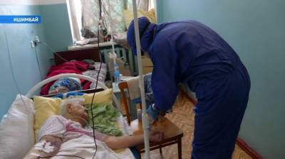В Башкирии показали работу «красной зоны» районного ковид-госпиталя