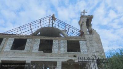 Древняя христианская церковь реставрируется в сирийском Дамаске