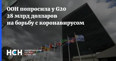 ООН попросила у G20 28 млрд долларов на борьбу с коронавирусом
