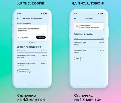 Украинцы оплатили через приложение «Дія» штрафов и долгов на 6 миллионов гривень