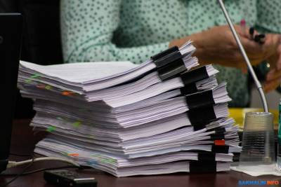 Депутаты Южно-Сахалинска не прочитали объемный документ и отложили его на декабрь