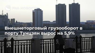 Внешнеторговый грузооборот в порту Тунцзян вырос на 5,9%