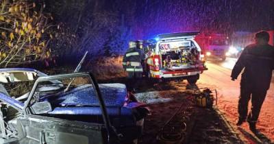 В Житомирской области ВАЗ влетел в грузовик: погибли пассажиры легковушки