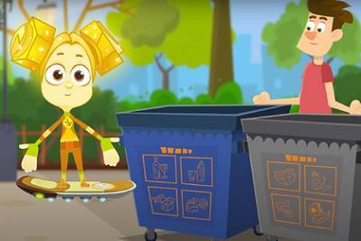 «Фиксики» рассказали детям о сортировке отходов