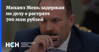 Михаил Мень задержан по делу о растрате 700 млн рублей
