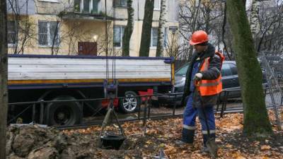 В Московском районе начали реконструкцию наружного освещения