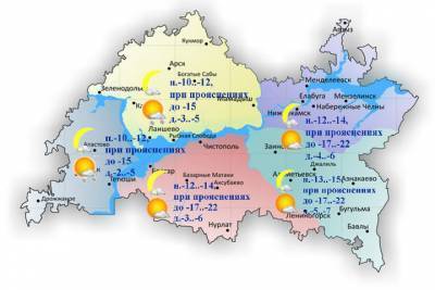 Жителям Татарстана прогнозируют ветреную и морозную погоду