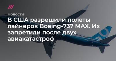 В США разрешили полеты лайнеров Boeing-737 MAX. Их запретили после двух авиакатастроф