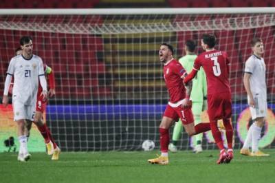 Россия с разгромным счетом проиграла Сербии в матче Лиги наций