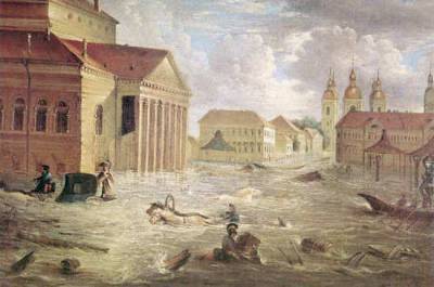Крупнейшее наводнение в Санкт-Петербурге случилось почти два века назад
