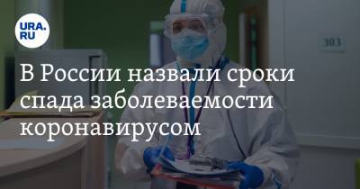 В России назвали сроки спада заболеваемости коронавирусом