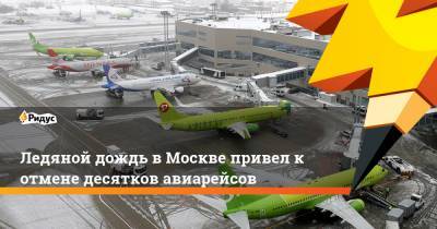 Ледяной дождь в Москве привел к отмене десятков авиарейсов