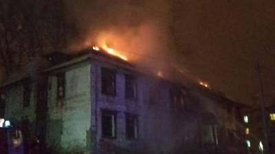 В Уфе сгорел двухэтажный дом