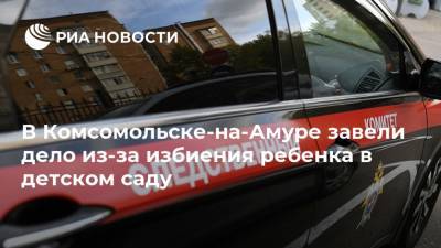 В Комсомольске-на-Амуре завели дело из-за избиения ребенка в детском саду