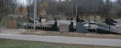 В Красногорске продолжают реконструировать скейт-парк