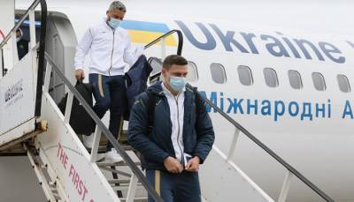 Сборная Украины сдала негативные тесты на коронавирус в аэропорте Борисполь