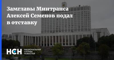 Замглавы Минтранса Алексей Семенов подал в отставку