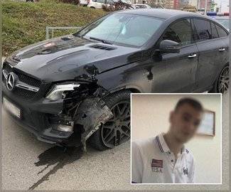 В Уфе задержали автохама на Mercedes, скрывшегося после наезда на полицейского