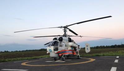 Вертолетом МЧС в Тверь доставили тяжелобольного пациента районной больницы