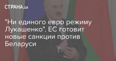 "Ни единого евро режиму Лукашенко". ЕС готовит новые санкции против Беларуси