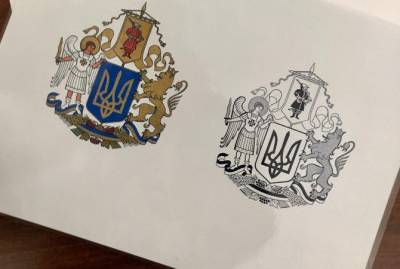 Ткаченко показал лучший эскиз большого государственного герба Украины