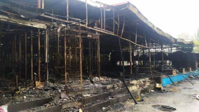 В Феодосии сгорело несколько кафе