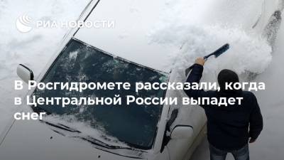 В Росгидромете рассказали, когда в Центральной России выпадет снег