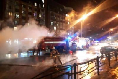 В Ижевске загорелся автобус