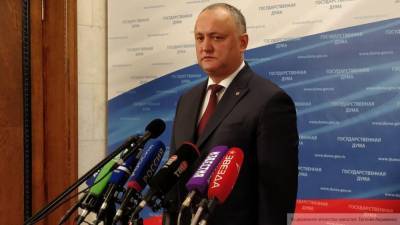 Додон назвал дату инаугурации нового президента Молдавии