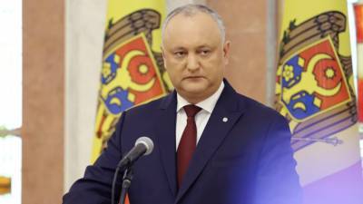 Додон назвал возможные даты инаугурации нового президента Молдавии