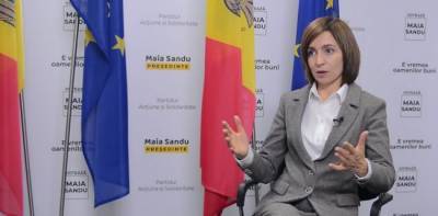 Санду: Молдавия не заплатит Газпрому по долгам Приднестровья