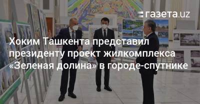 Хоким Ташкента представил президенту проект жилкомплекса «Зеленая долина» в городе-спутнике