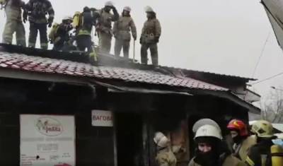 На рынке Киева произошёл сильный пожар