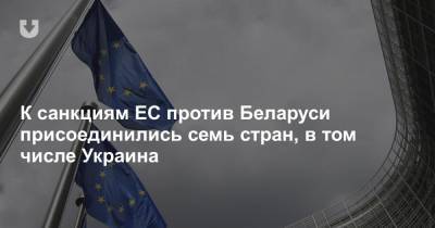 К санкциям ЕС против Беларуси присоединились семь стран, в том числе Украина