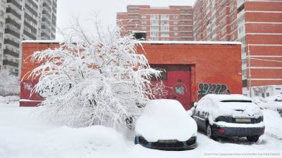 Москвичей предупредили о сильном снегопаде и сугробах вечером в пятницу