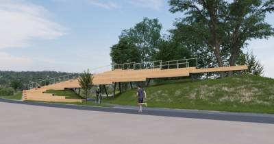 В Зеленоградске показали, как будет выглядеть трибуна для площадки пляжного волейбола (эскизы)
